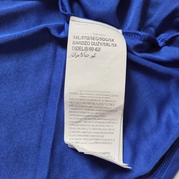 Under Armour Men's Tech Tee 5XL Blue Workout T-Shirt Lightweight Cardio Lounge - Picture 8 of 10